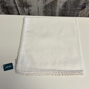 Juliska Berry Trim Napkin in White Set of 4